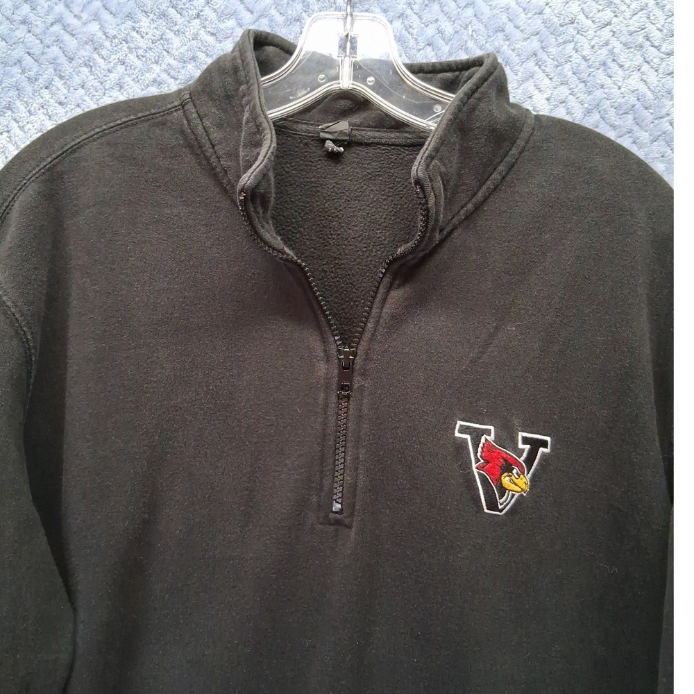 District VIT Fleece Verdigris OK Cardinals Embroidered Quarter Zip Pullover XL